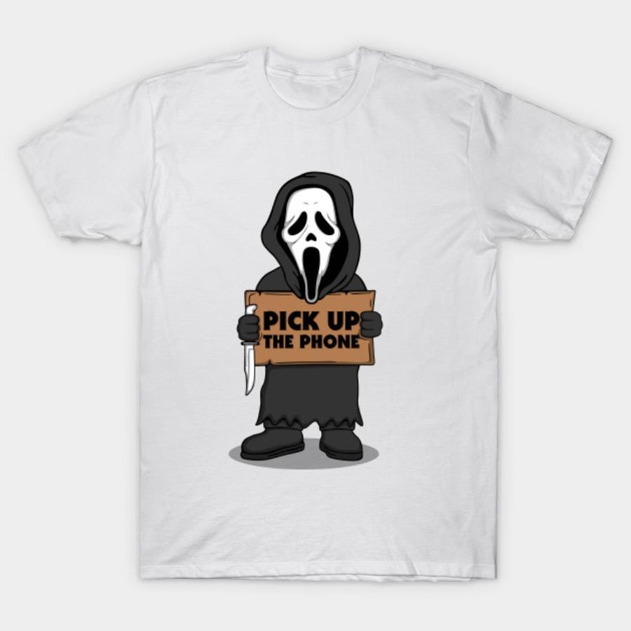 Ghostface pick up the phone Halloween T-shirt
