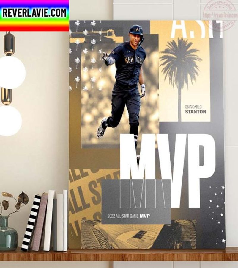 Giancarlo Stanton Takes Home The All Star Game MVP Home Decor Poster Canvas