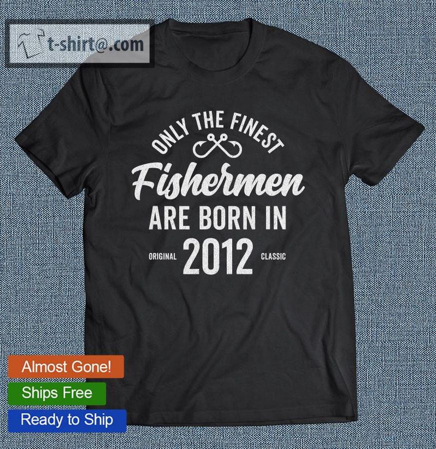 Gift For 9 Years Old Fisherman Fishing 2012 9Th Birthday T-shirt