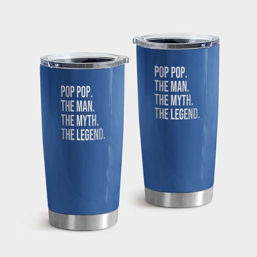 Gift For Dad Tumbler With Lid, Pop Pop The Man The Myth Laser Etched Tumbler Tumbler Cup 20oz , Tumbler Cup 30oz, Straight Tumbler 20oz