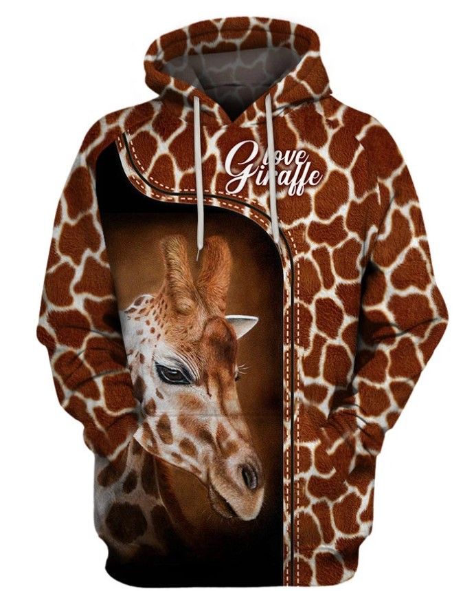 Giraffe 3D Hoodie For Men For Women Giraffe All Over Printed Hoodie. Giraffe 3D Full Printing Shirt