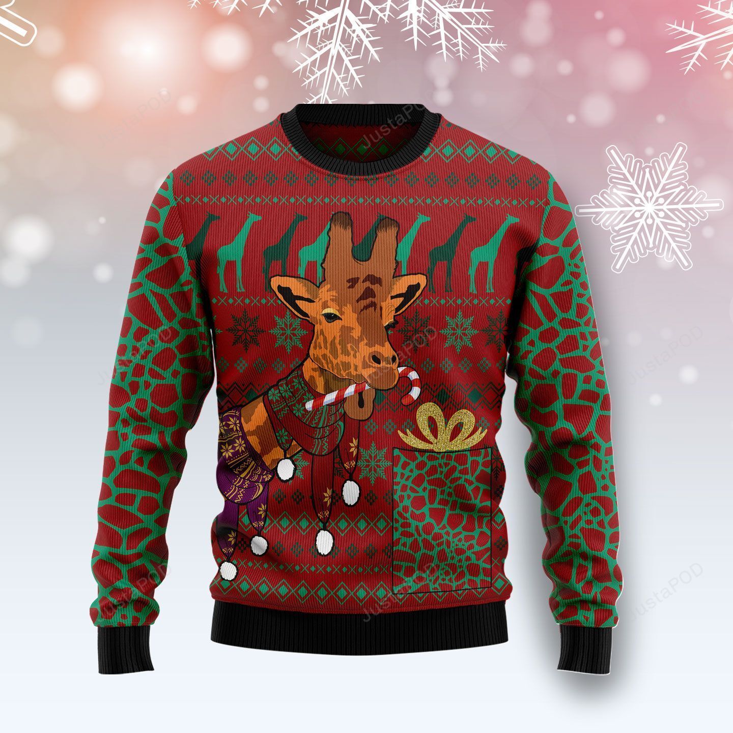 Giraffe Scarves Ugly Christmas Sweater Ugly Sweater Christmas Sweaters Hoodie