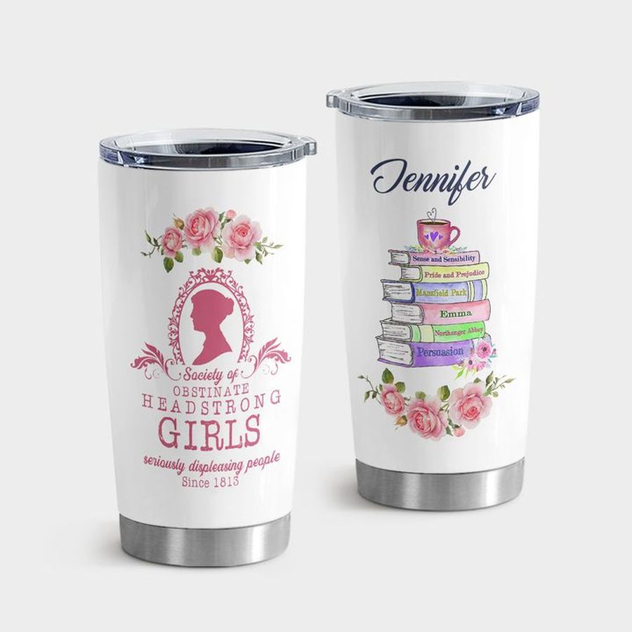 Girl Tumbler With Lid, Society Of Obstinate Headstrong Girls Tumbler Tumbler Cup 20oz , Tumbler Cup 30oz, Straight Tumbler 20oz