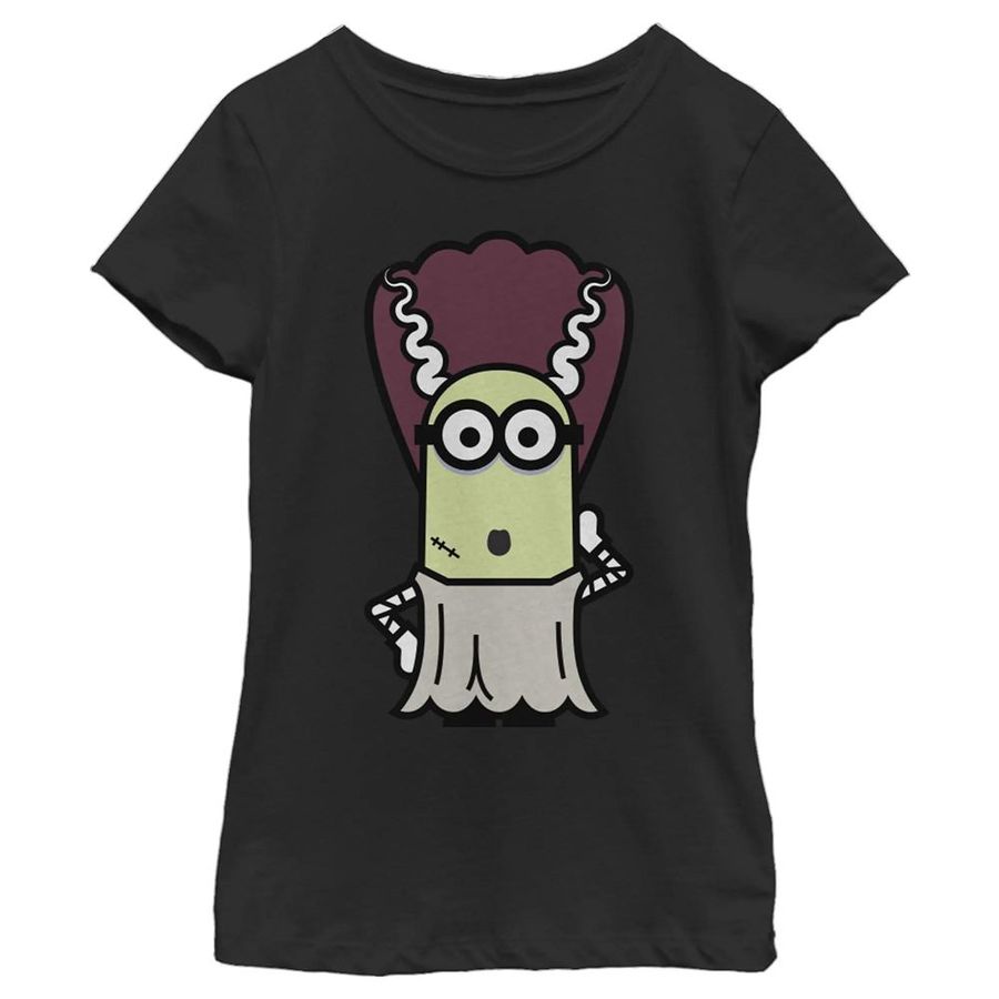 Girl’s Despicable Me Minions Bride Of Frankenstein Pose T-Shirt