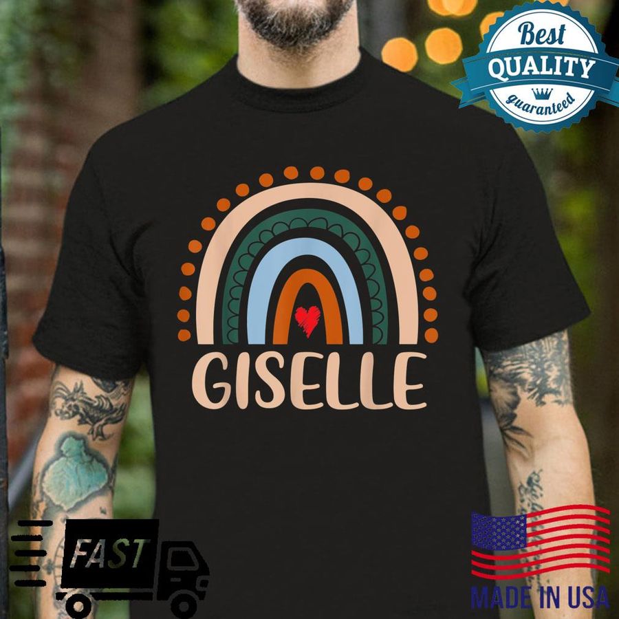 Giselle Name Personalized Rainbow Giselle Shirt