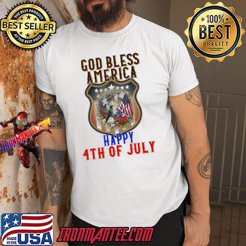 God Bless America Happy Independence Day Shirt