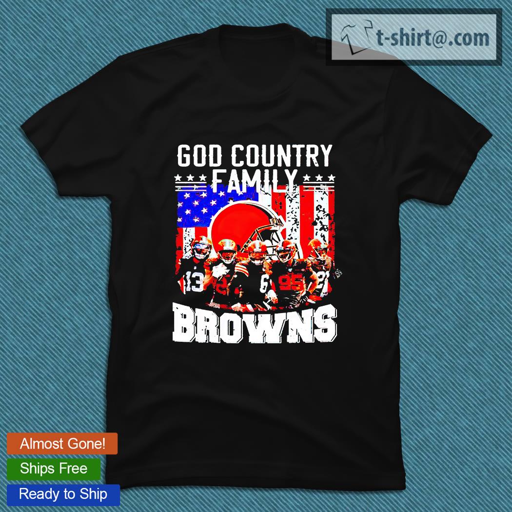 God country Family Cleveland Browns T-shirt