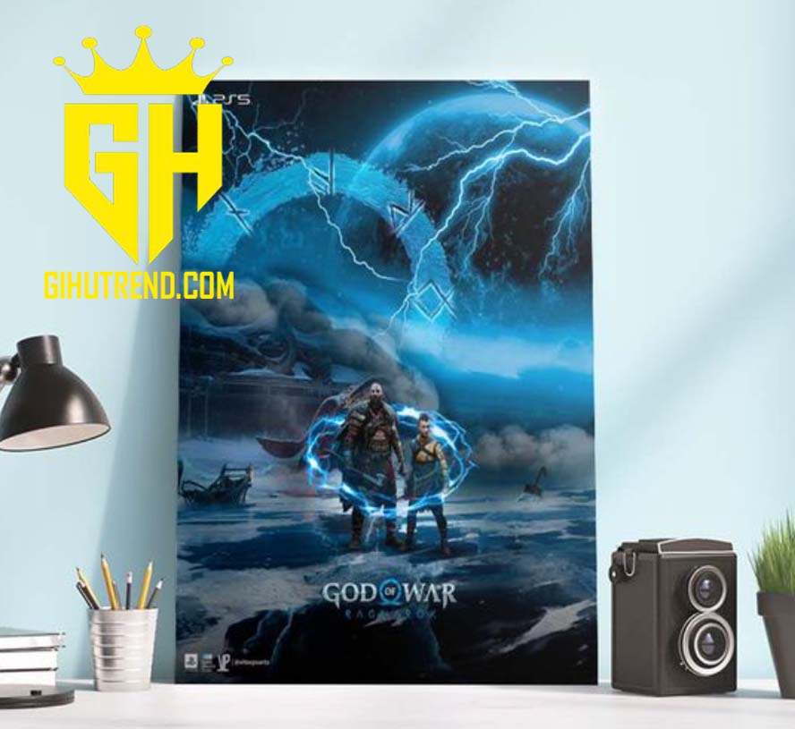 God of War Ragnarok PS5 Official Cover Poster Canvas Home Decoration