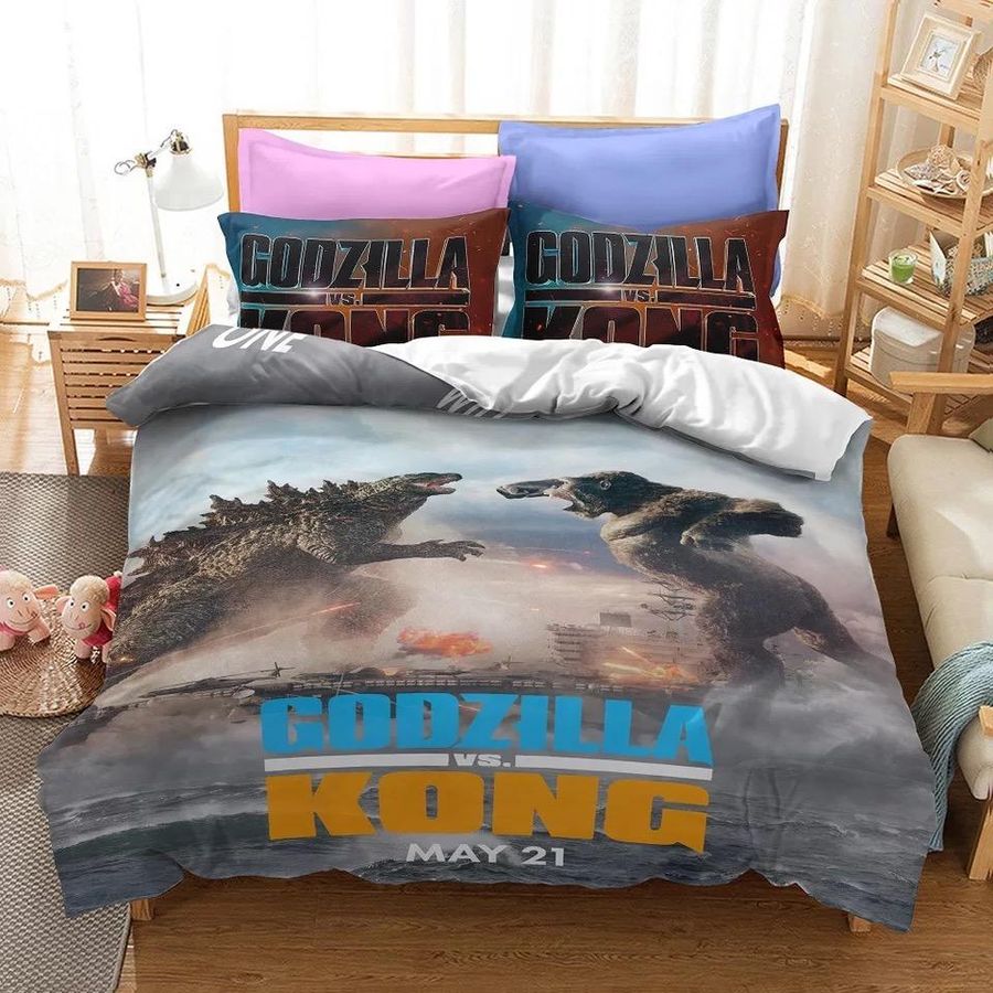 Godzilla Vs Kong #8 Duvet Cover Quilt Cover Pillowcase Bedding