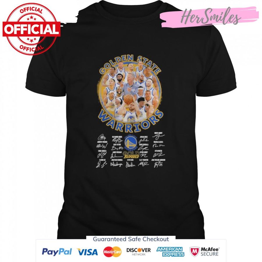 Golden State Warriors Team Gold Blooded Thompson and Damon Lee and Moody Signatures Shirt