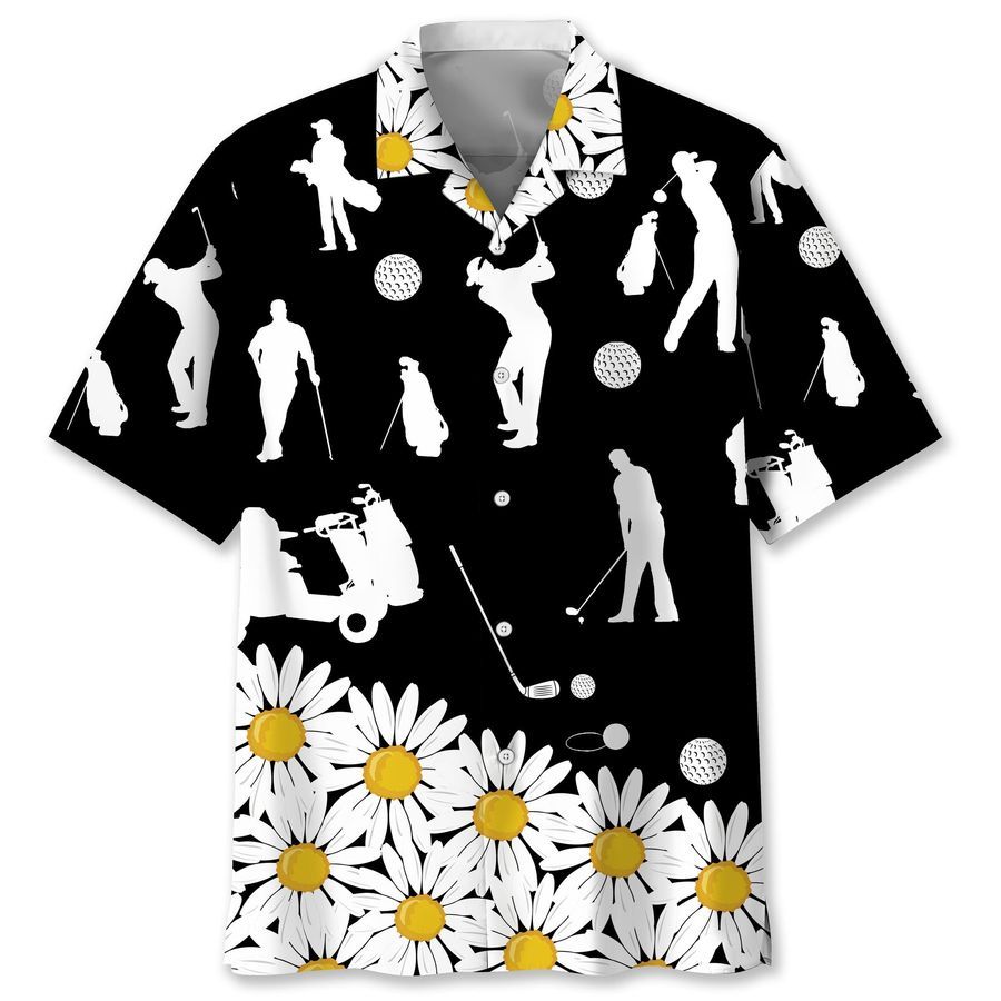 golf daisy flower Hawaiian Shirt