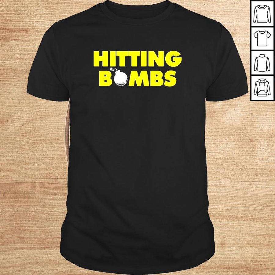 Golf Hitting Bombs Green Shirt