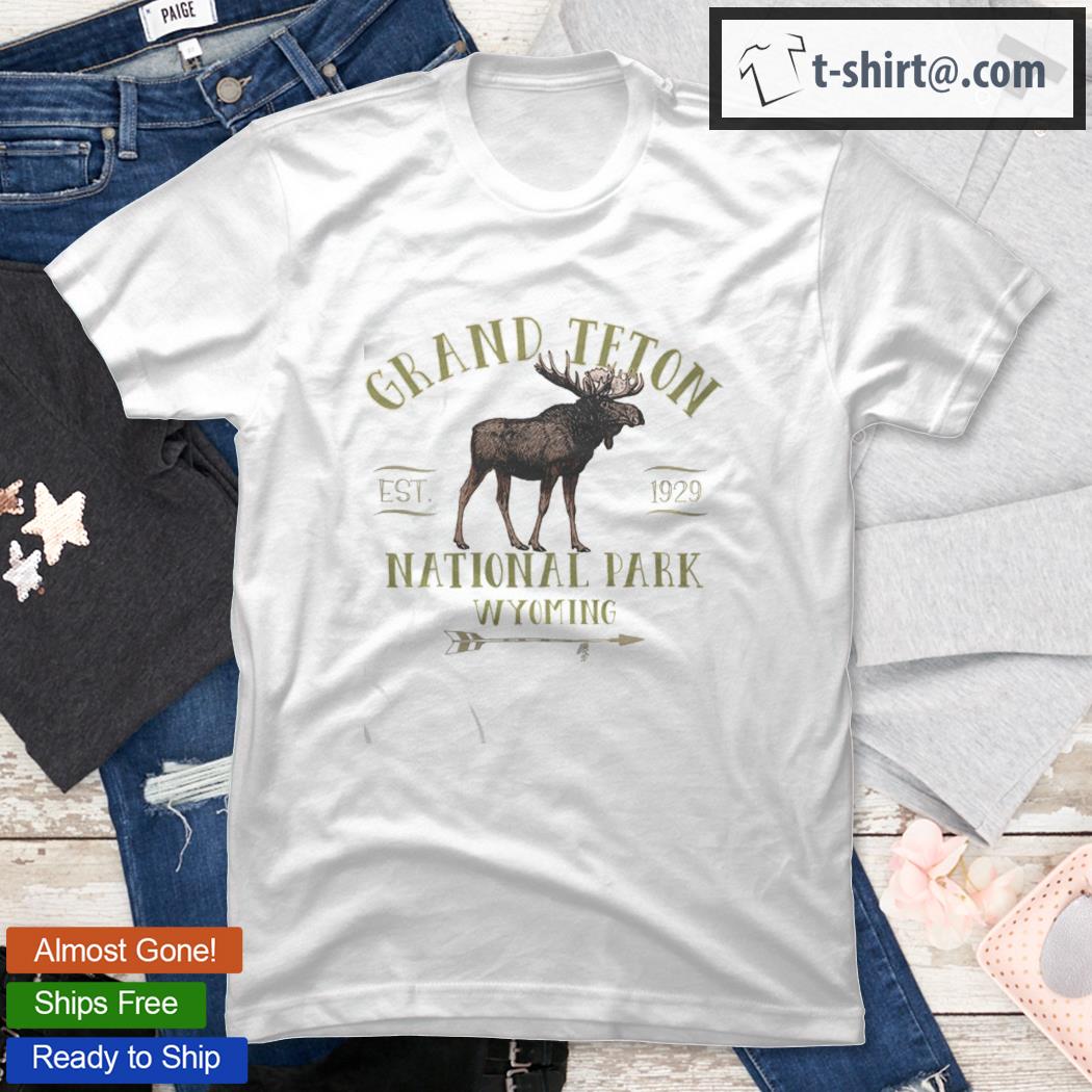 Grand Teton National Park Moose Souvenir Design Shirt