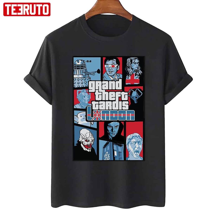 Grand Theft Tardis Londin GTA Style Unisex T-Shirt
