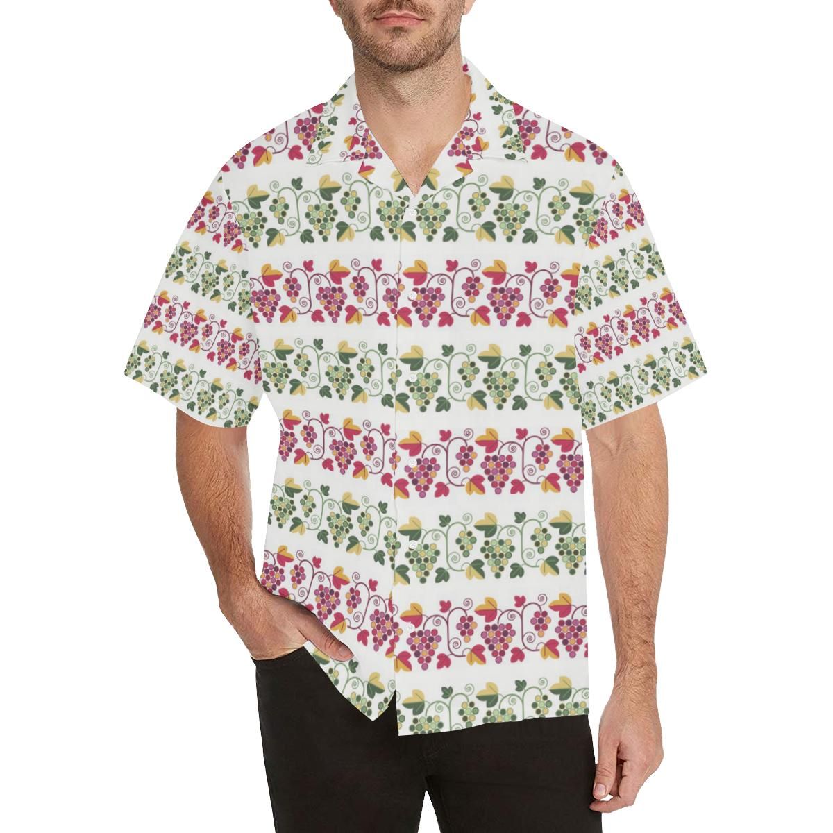 Grape Grahpic Decorative Pattern Men’s All Over Print Hawaiian Shirt