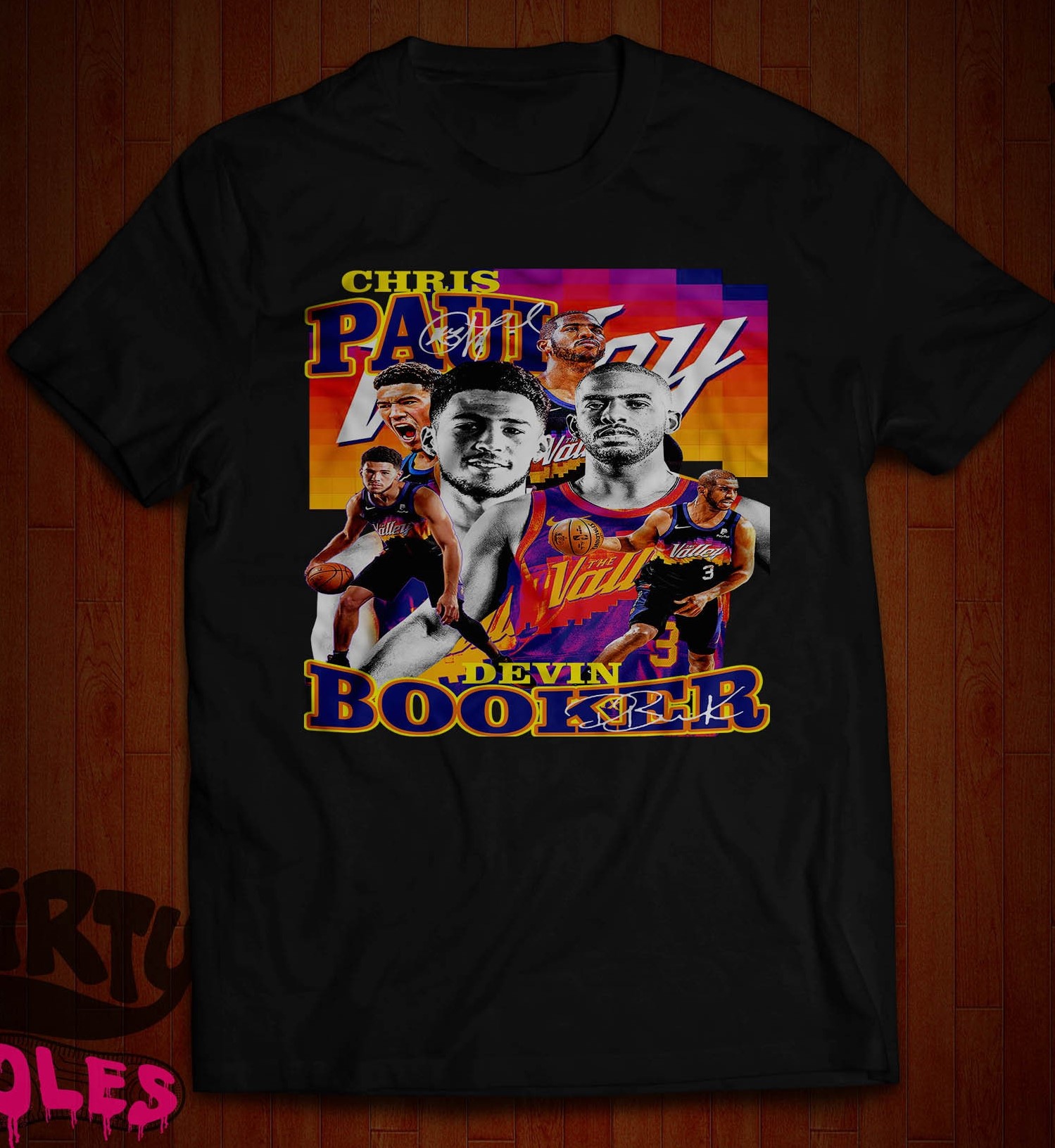 Graphic Phoenix Suns Chris Paul Devin Booker Basketball Unisex T-Shirt