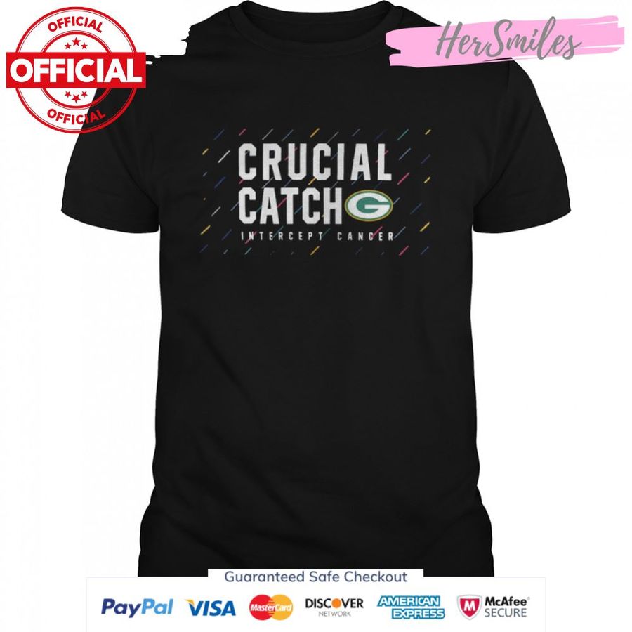 Green Bay Packers 2021 crucial catch intercept cancer shirt