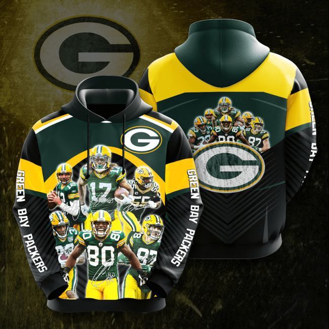 Green Bay Packers 3D Pullover Hoodie Long Sleeve 3D Shirt Gift For Fan