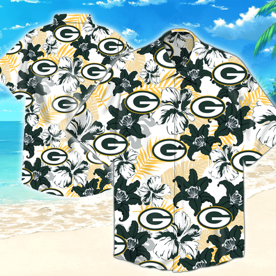 Green Bay Packers Nfl 2 Hawaiian Graphic Print Short Sleeve Hawaiian Shirt size S - 5XL.png
