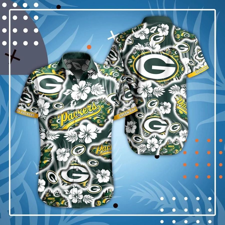 Green Bay Packers NFL Hawaii Shirt And Short Graphic Floral Printed This Summer Beach Shirt For Best Fans