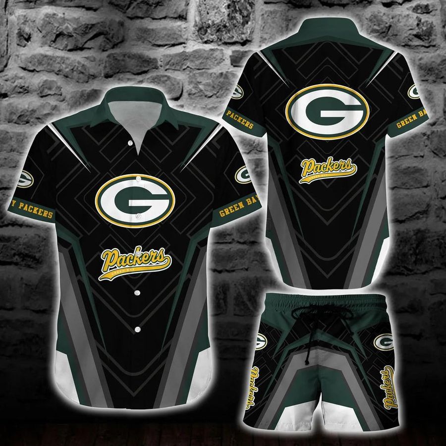 Green Bay Packers NFL Hawaiian Shirt And Short New Trends Summer Button Down Shirt Best Gift For Fans