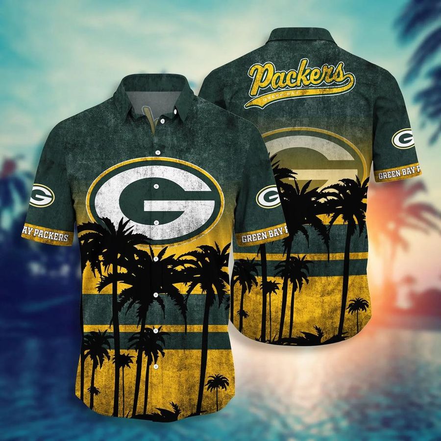 Green Bay Packers NFL Hawaiian Shirt And Short Tropical Pattern Graphic New Collection Summer Gift For Fan NFL