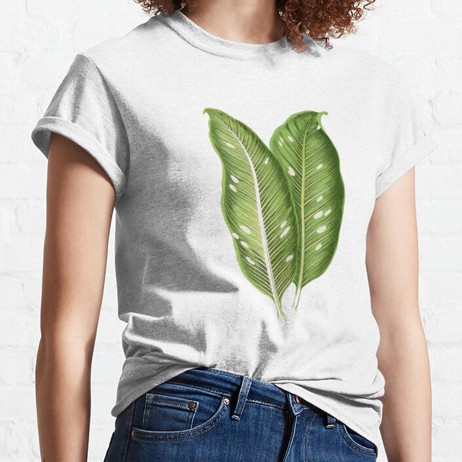 Green Dieffenbachia Baraquiniana leaf Classic T-Shirt