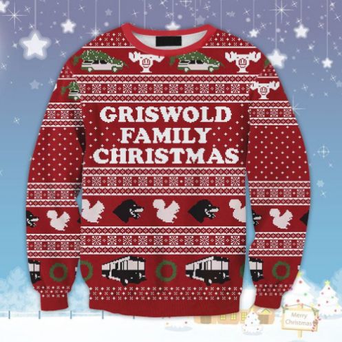 Griswold Family Ugly Christmas Wool Knitted Ugly Sweater