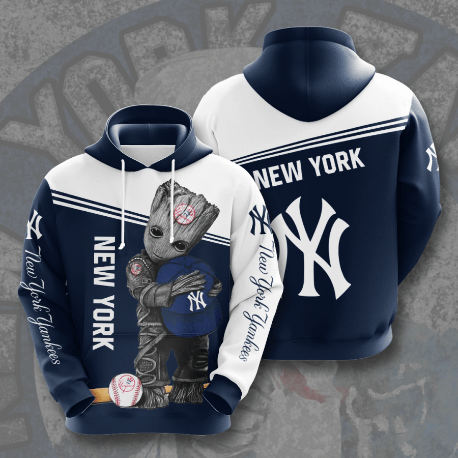 Groot Hold New York Yankee 3D Hoodie For Men For Women All Over Printed Hoodie