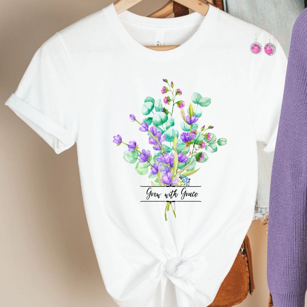 Grow With Grace Lavender Unisex T-Shirt