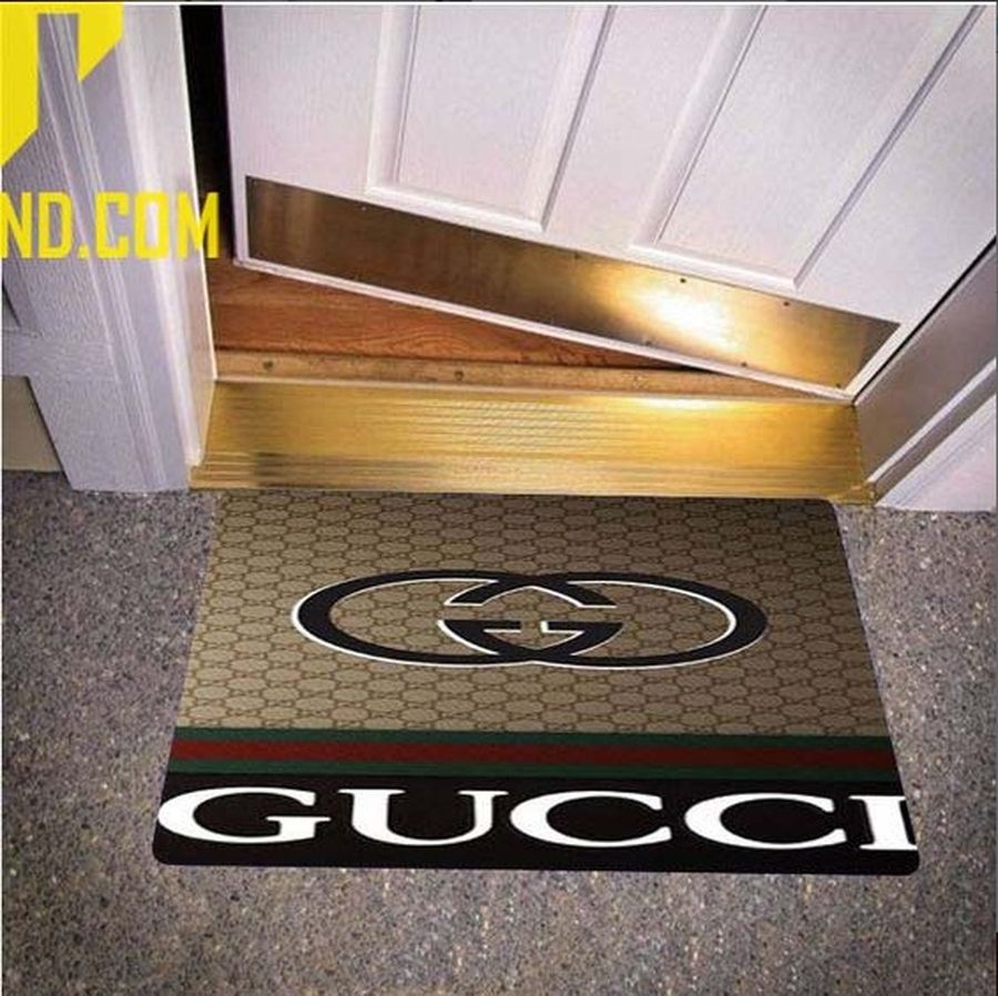Gucci Logo with Web Backgroud Doormat