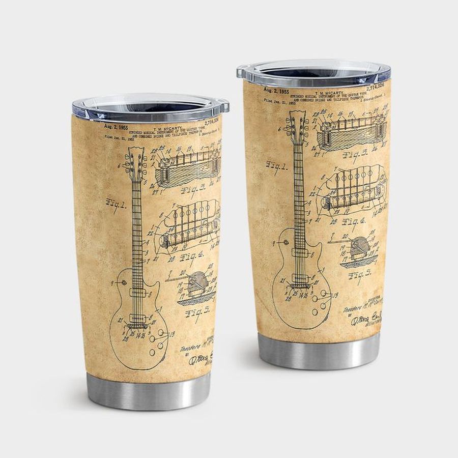 Guitar Insulated Cups, Guitar Tumbler Tumbler Cup 20oz , Tumbler Cup 30oz, Straight Tumbler 20oz