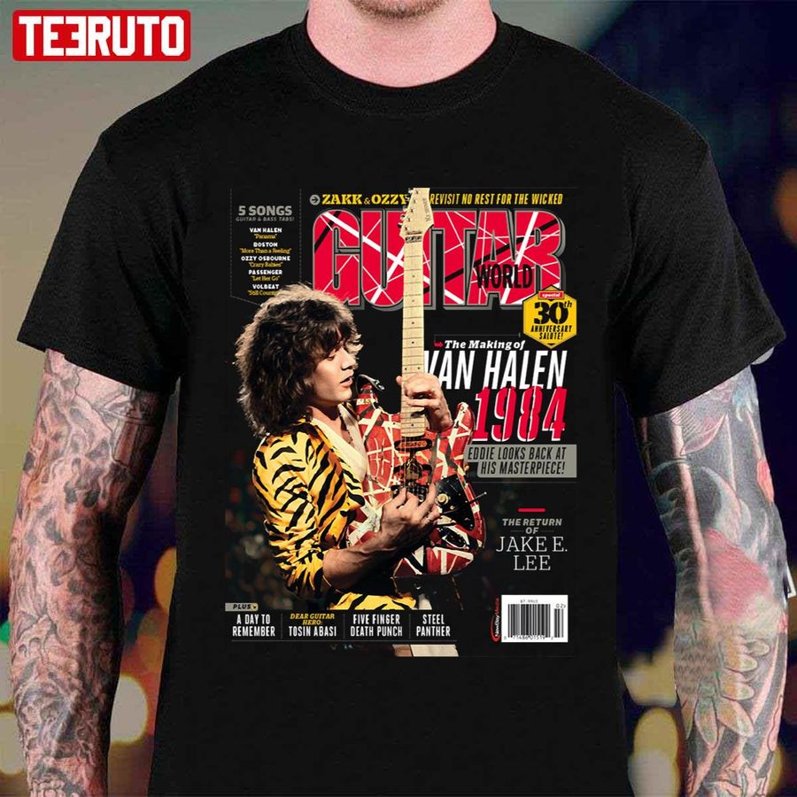 Guitar Van World Eddie Van Halen Magazine Unisex T-Shirt