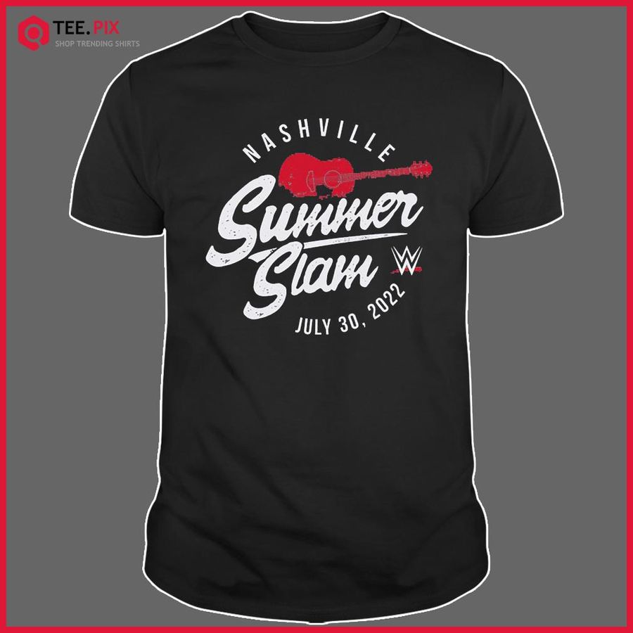 Guitar WWE Nashville SummerSlam 2022 Shirt