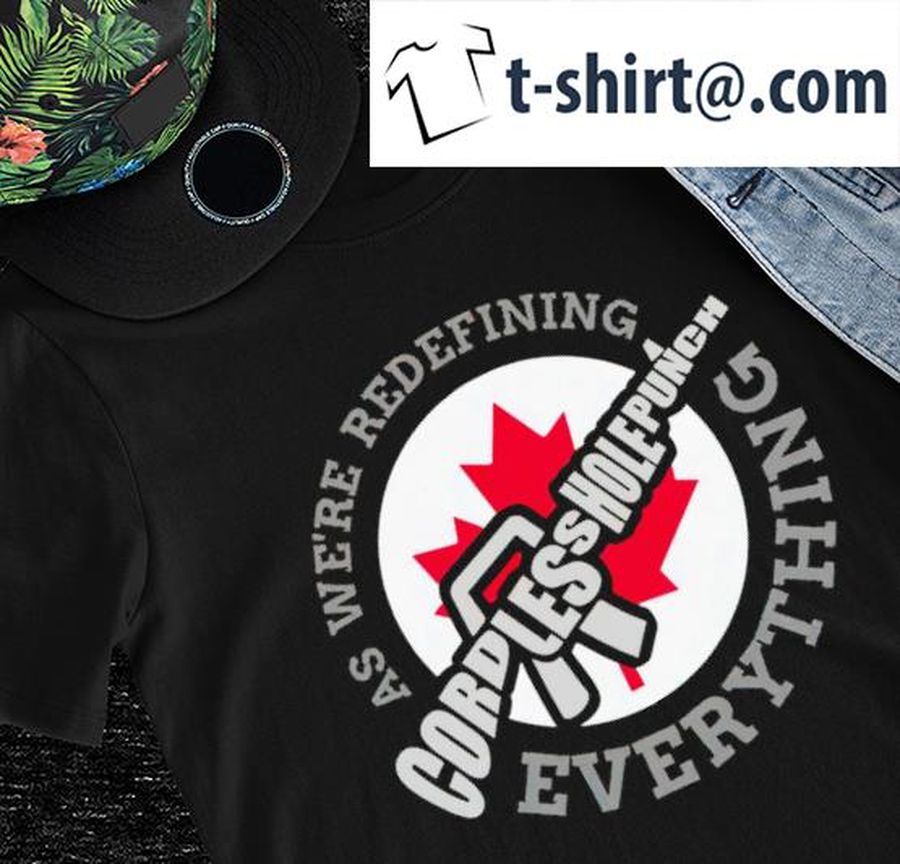 Gun Cordles Holepunch as we’re redefining everything logo shirt
