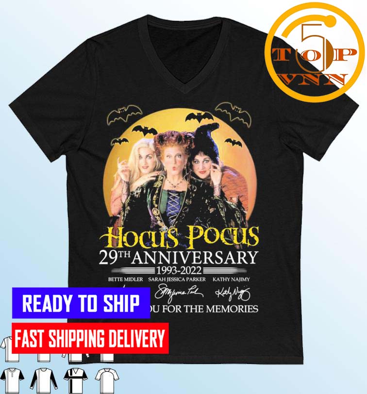 Halloween Hocus Pocus 29th Anniversary 1993-2022 Thank You For The Memories Signatures Unisex T-Shirt