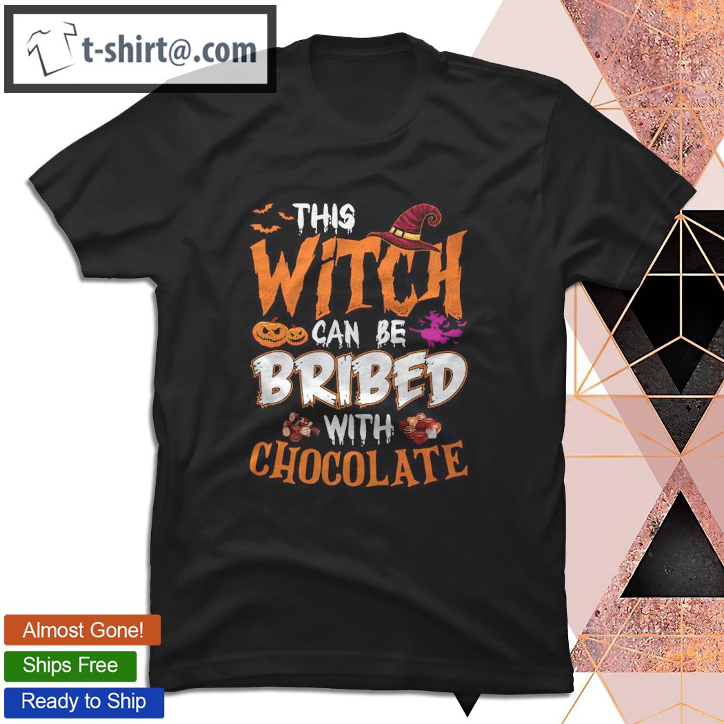 Halloween This Witch Can Be Bribed With Chocolate Premium T-shirt