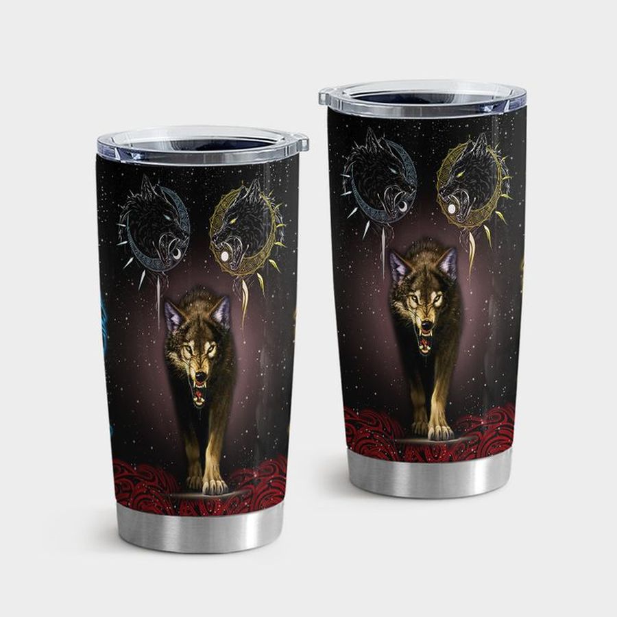 Halloween Tumbler With Lid, Wolf Lover Tumbler Tumbler Cup 20oz , Tumbler Cup 30oz, Straight Tumbler 20oz