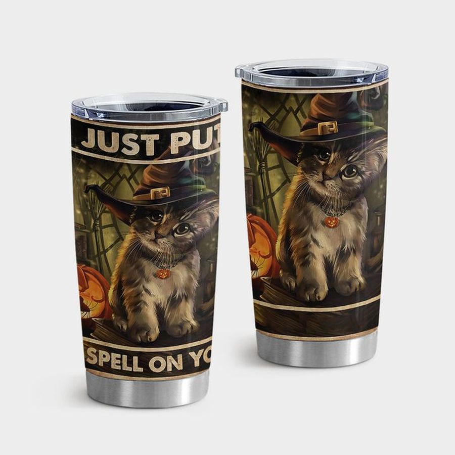 Halloween Witch Tumbler Cups, Cat Halloween Tumbler Tumbler Cup 20oz , Tumbler Cup 30oz, Straight Tumbler 20oz