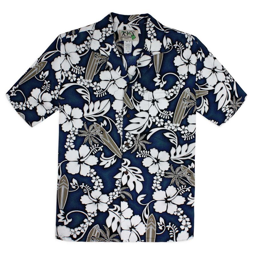 Hang Loose Blue Hawaiian shirt and shorts
