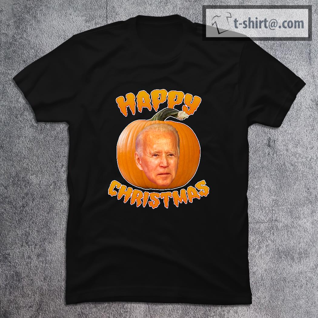 Happy Christmas Joe Biden Halloween Pumpkin T-shirt