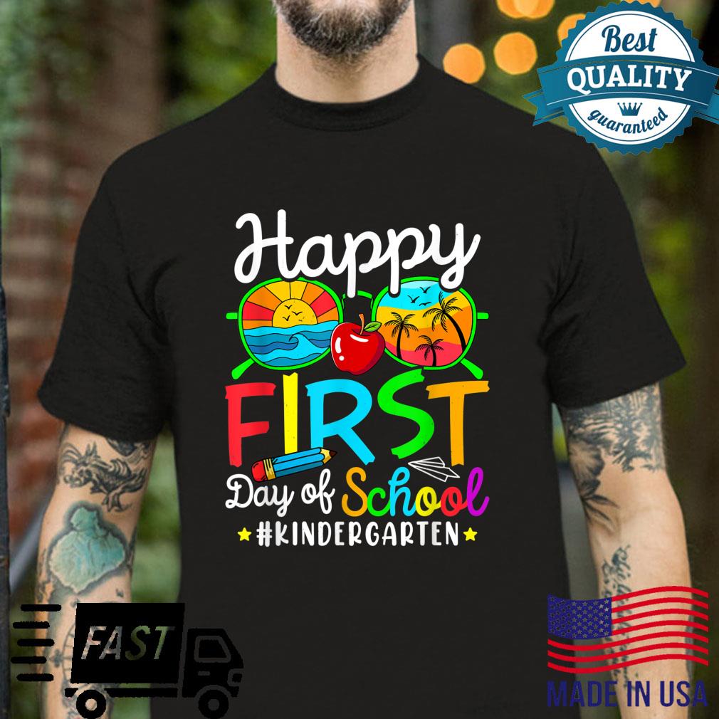 Happy First Day Of Kindergarten Sunglasses Students Shirt