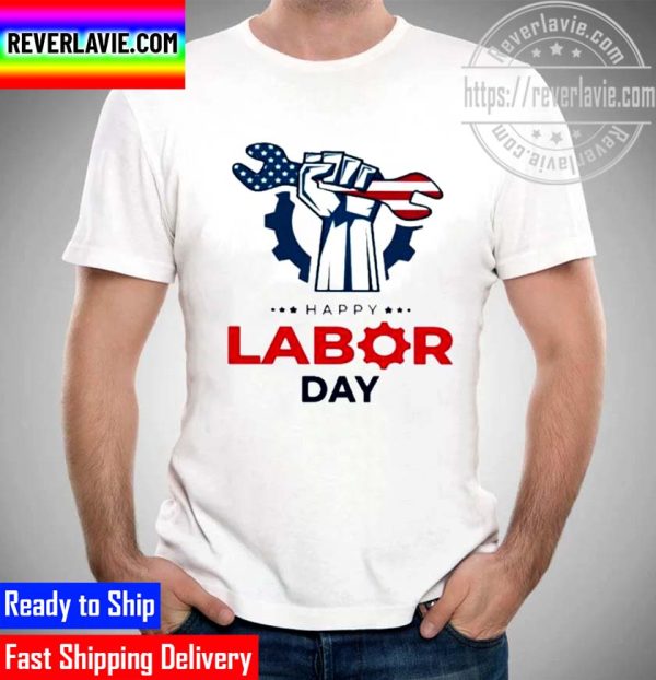 Happy Labor Day American Flag 2022 Unisex T-Shirt