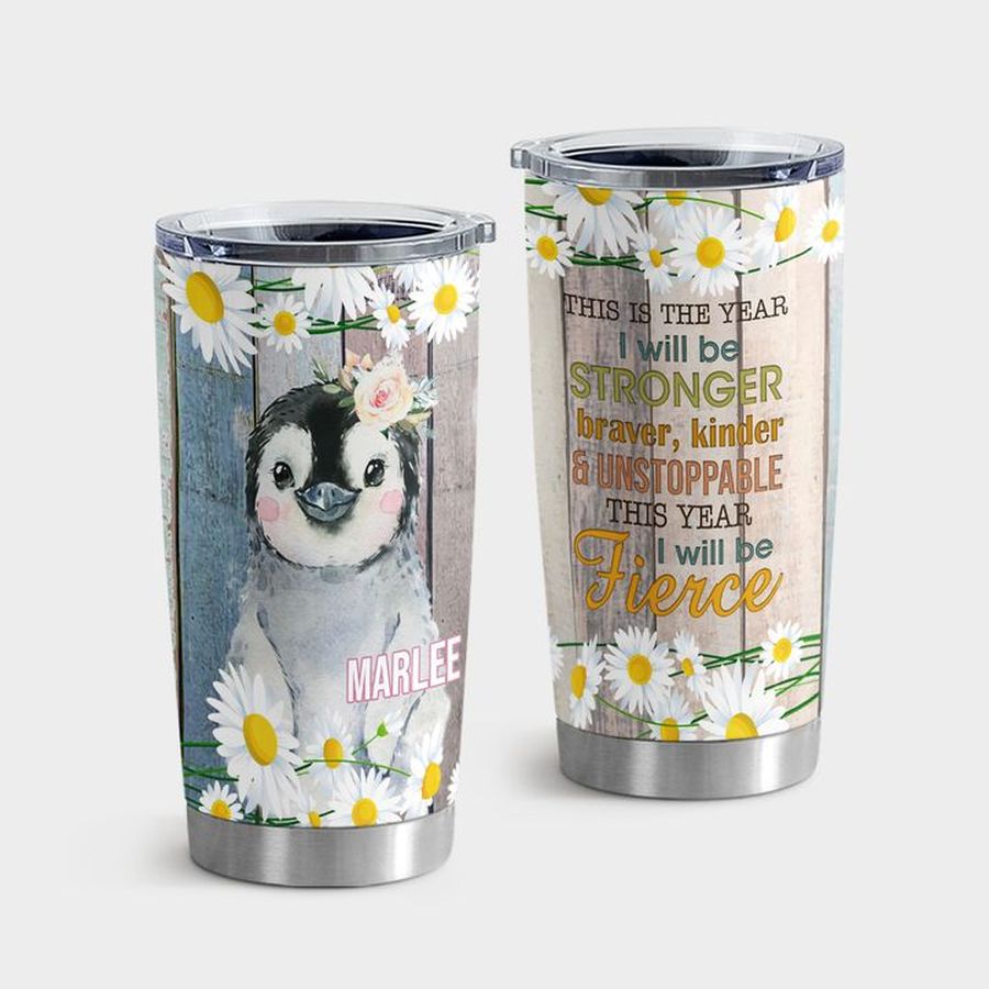 Happy New Year Stainless Steel Tumbler, This Is The Year Penguin Tumbler Tumbler Cup 20oz , Tumbler Cup 30oz, Straight Tumbler 20oz