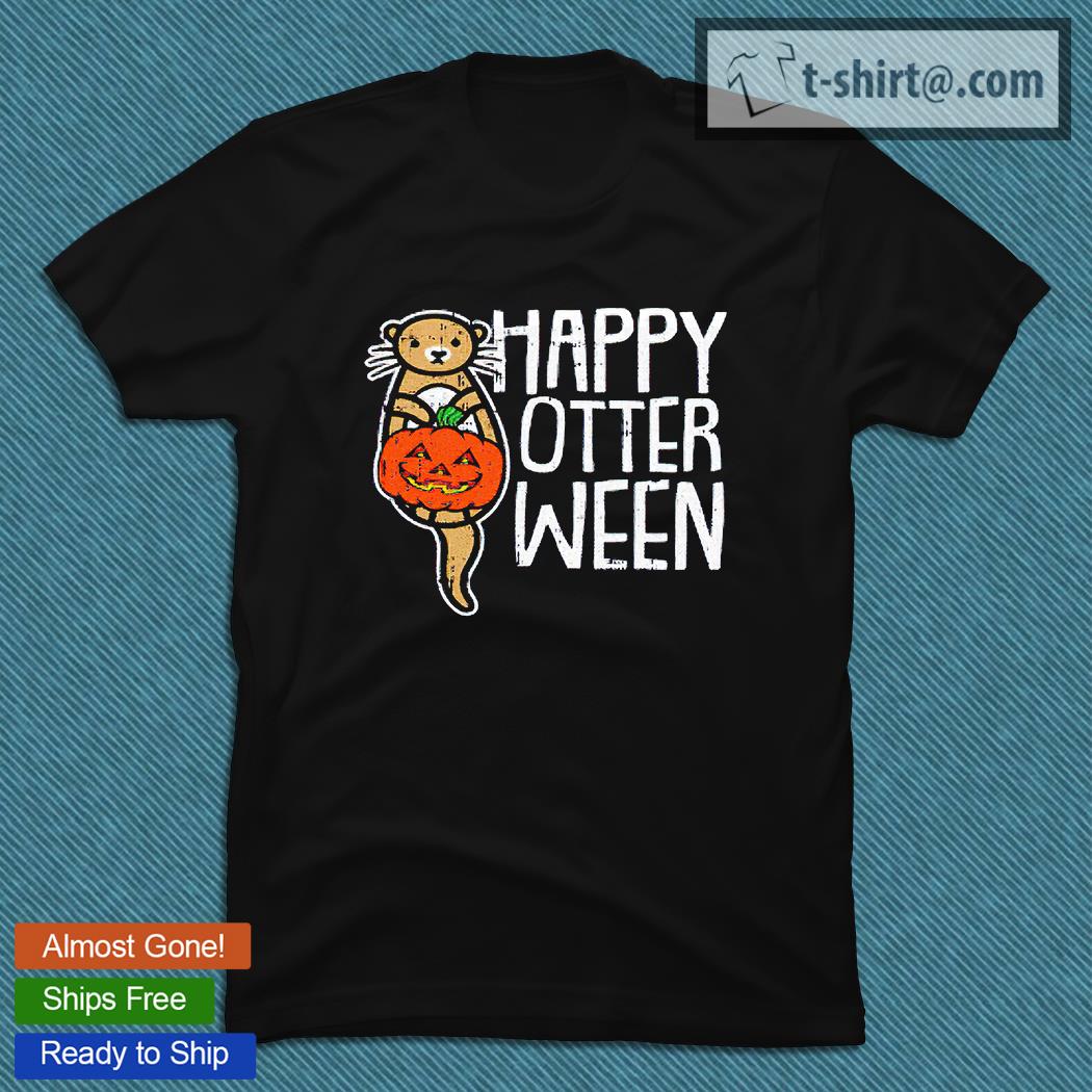 Happy Otter ween Pumpkin Halloween T-shirt