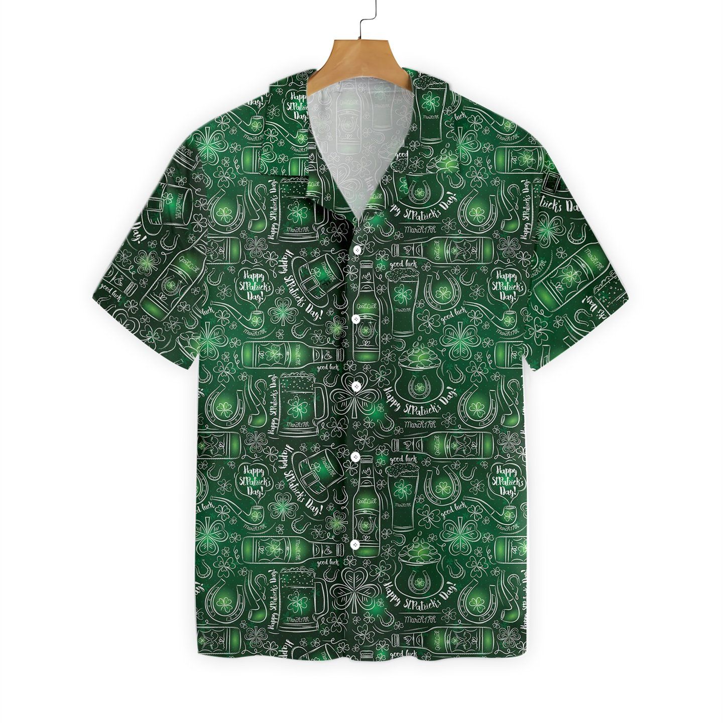 Happy Saint Patrick’s Day Pattern Ez12 2201 Hawaiian Shirt