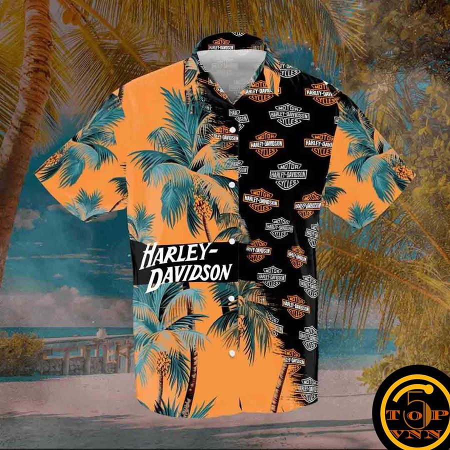 Harley Davidson Hawaiian Shirt