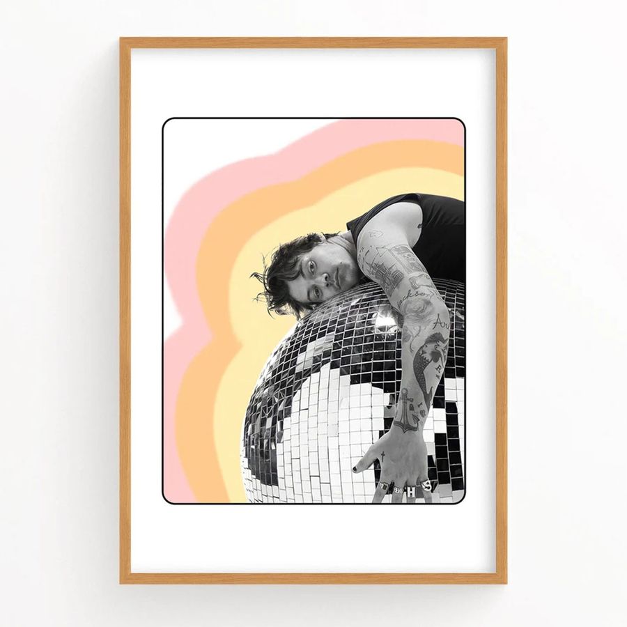 Harry Styles DISCO As It Was Retro Poster