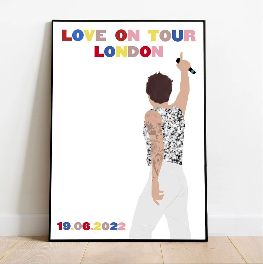 Harry Styles Love On Tour London Wembley 2022 Poster