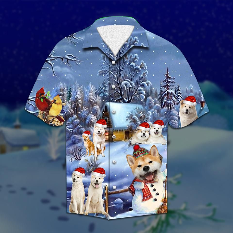 HAWAII SHIRT Akita Christmas -zx16655 